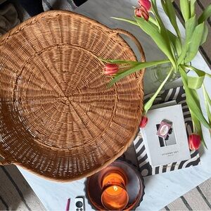 West Elm Wicker Basket Tray
